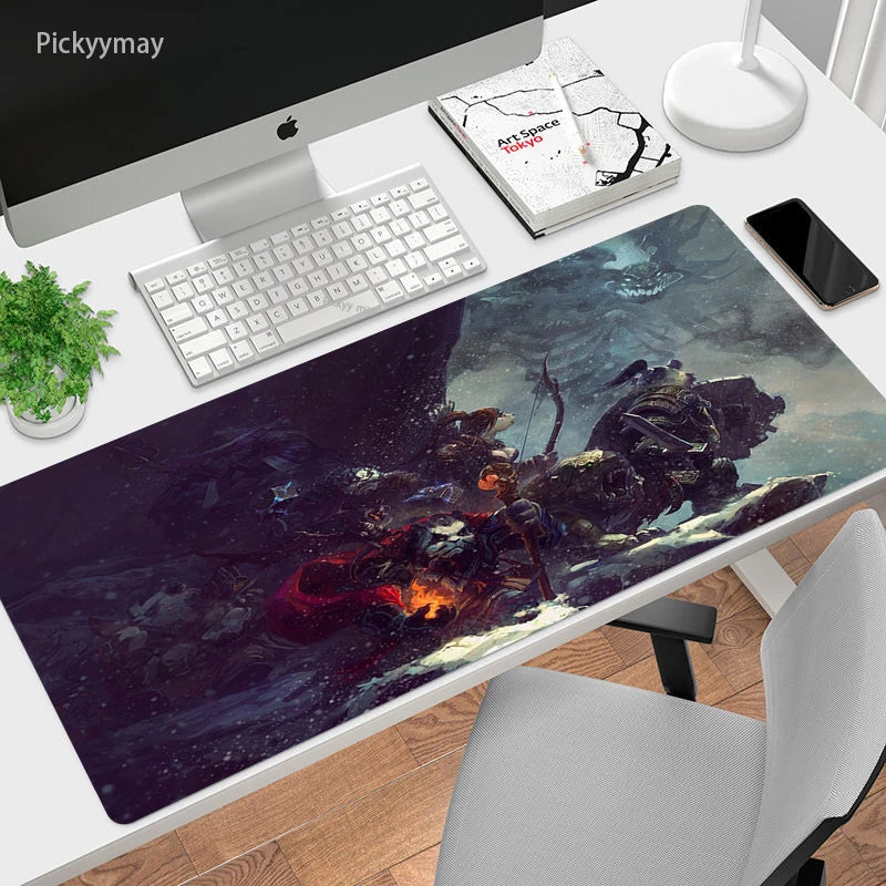 World Of Warcraft Mouse Pad Computer Laptop Mouse Mat Large Mousepad Keyboards Table Carpet  Gaming Desk Play Mats Locking Edge