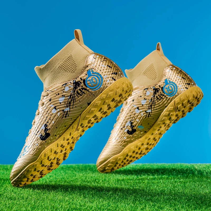 Nouvelles chaussures de football professionnelles pour hommes, chaussures de football antidérapantes, unisexes, respirantes, chaussures de futsal, nouvelles chaussures à crampons, livraison directe, ultralégères