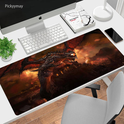 World Of Warcraft Mouse Pad Computer Laptop Mouse Mat Large Mousepad Keyboards Table Carpet  Gaming Desk Play Mats Locking Edge