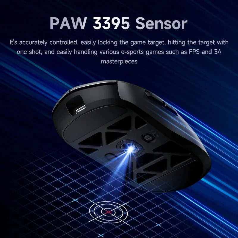 MCHOSE AX5 V2 Wireless Gaming Mouse 8KHz Polling PAW 3950 42000DPI Optical Sensor 56g Tri-Mode 130h Battery Magnesium Alloy