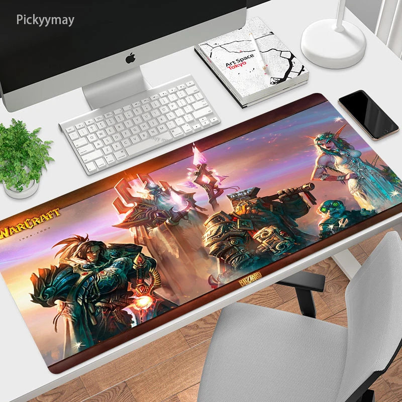 World Of Warcraft Mouse Pad Computer Laptop Mouse Mat Large Mousepad Keyboards Table Carpet  Gaming Desk Play Mats Locking Edge