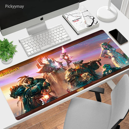 World Of Warcraft Mouse Pad Computer Laptop Mouse Mat Large Mousepad Keyboards Table Carpet  Gaming Desk Play Mats Locking Edge