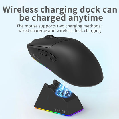 Mouse wireless AJAZZ AJ139Pro/AJ139V2MC con chipset PMW3395/PAW3311, 12000-26000Dpi, mouse da gaming professionale