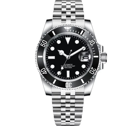 Corgeut 40mm  Luxury Business NH35 Men's automatic mechanical Diving Watch, ceramic bezel, sapphire crystal, 100m waterproof.