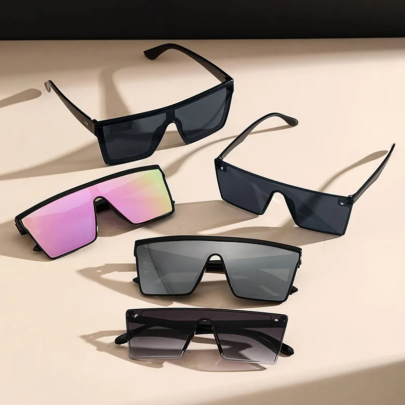 2-4PCS Oversize frame One-piece Goggle Men Woman Sunglasses Interior Accessory Protective Gears Anti Glare Car Driving Glasses