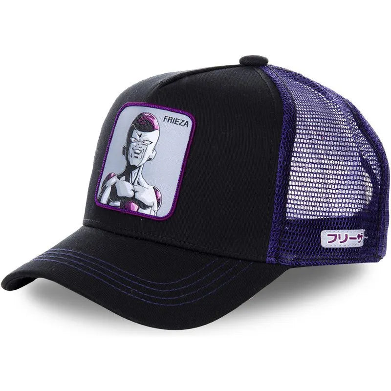 Casquette Dragon Ball Son Goku pour l'été, casquette de voyage à visière, casquette pour homme brodée, style hip-hop en maille, visière pare-soleil, casquette de baseball, sport de plein air