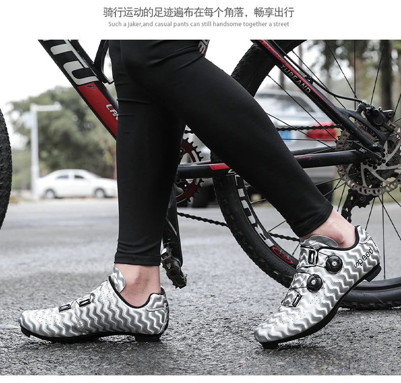New cycling shoes road cycling men's racing competition self-locking speed cycling sports shoes women's Spd Cleats cycling shoes