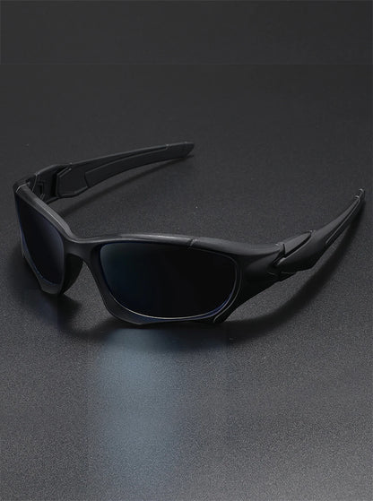 Outdoor Sports Polarized Sunglasses Men Curve Cutting Frame Stress-Resistant Lens Shield Sun Glasses Wome