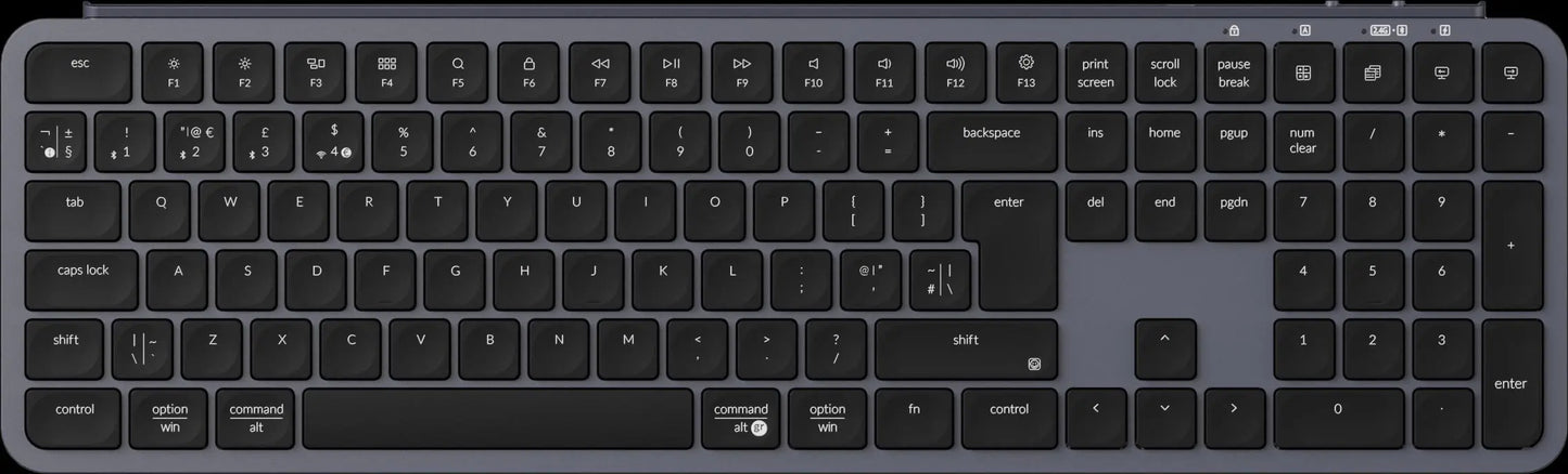 Keychron B6 Pro ISO Layout Ultra-Slim Wireless Keyboard Full Size Portable Lightweight 2.4GHz & Bluetooth Connections