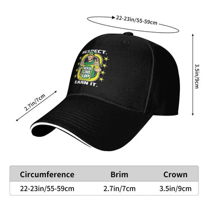 Yellow Wrestling Cena John White Custom Baseball Caps For Mens Unisex Male Beach Sunscreen Hat Snapback Cap