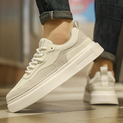 2025 Korean Edition Fashion Men's Casual Shoes Urban Design Slim Fit Low Top Sneakers Breathable Mesh for Streetwear 39-44