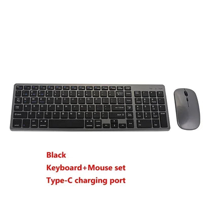 Russian/Hebrew/Spanish/Portuguese/Korean Bluetooth 5.0 & 2.4G Wireless Rechargeable Keyboard For Tablet iPad PC Android IOS Win