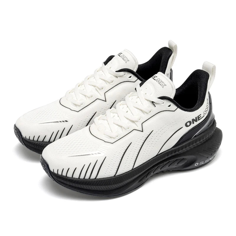 ONEMIX Nouvelles chaussures de course à amorti pour hommes, adaptées aux coureurs intensifs, à lacets, sportives, pour femmes, antidérapantes, d'extérieur, athlétiques, baskets pour hommes