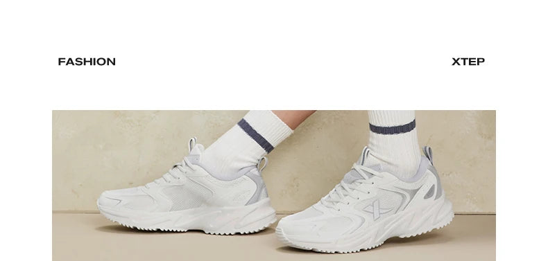 Xtep Casual Shoes For Men  Summer Durability Men's Sports Shoes Wear-Resistant Lace Up Non-Slip Outdoor Shoes 876219320026