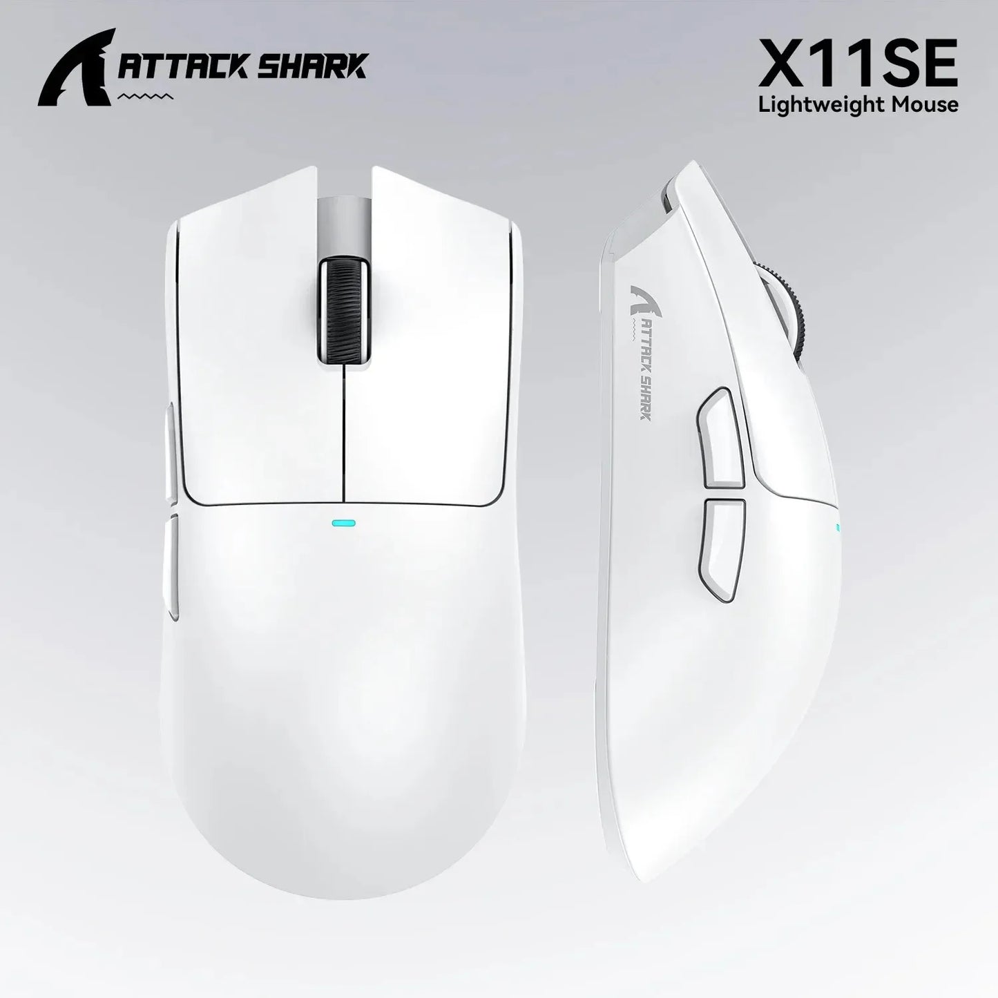 ATTACK SHARK X11SE ultra lagani bežični gaming miš, životni vijek od 20Million ciklusa, PAW3311 Gaming, 22KDPI, 400IPS, 40G, 1KHz, 65 Hours, 30mAH