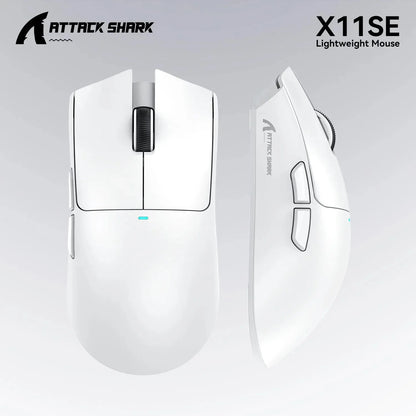 ATTACK SHARK X11SE ultra lagani bežični gaming miš, životni vijek od 20Million ciklusa, PAW3311 Gaming, 22KDPI, 400IPS, 40G, 1KHz, 65 Hours, 30mAH