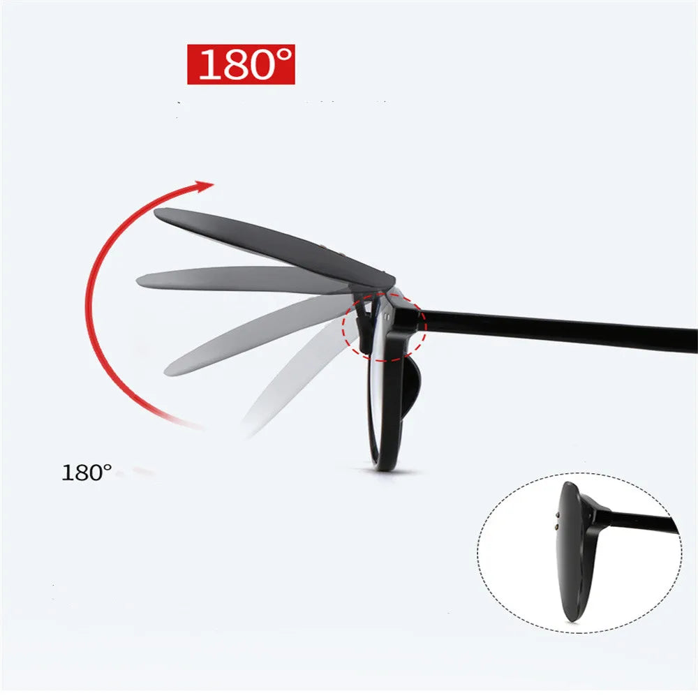 Women Sunglasses Clip-on Polarized Optical Glasses Clip Diamond Cut Mirror Eyeglasses Anti-UV Driving Sunglasses 2026 Trendy