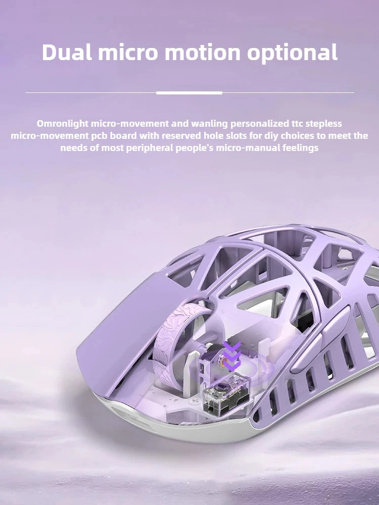 Wlmouse Mini Pro Professional Mouse Lightweight magnesium alloy three mode wireless game mouse 8K return rate PAW3950 DPI30000