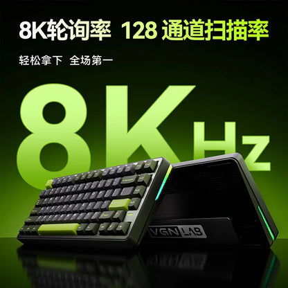 Vgn Neon 75 Mechanical Keyboard Tri Mode E-Sports Magnetic Switch Game Keyboard 75% Hot Swap 8000mah For Pc Accessory Customized
