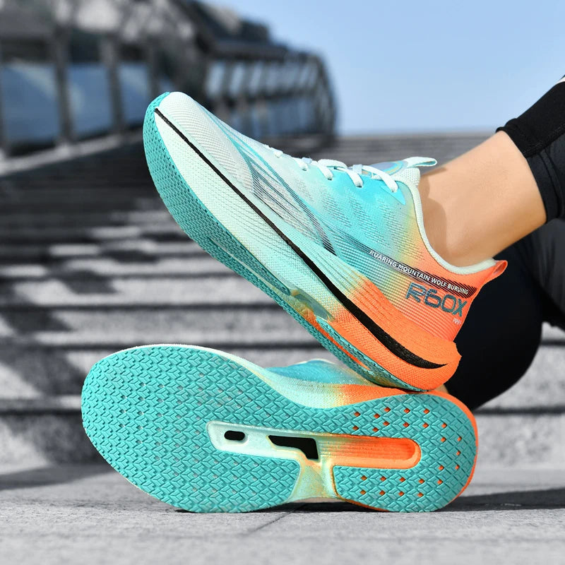 Running Shoes Men Mesh Breathable Lace-up Comfortable Marathon Sports Casual Tennis Shoes Big Size Trendy Sneakers for Men