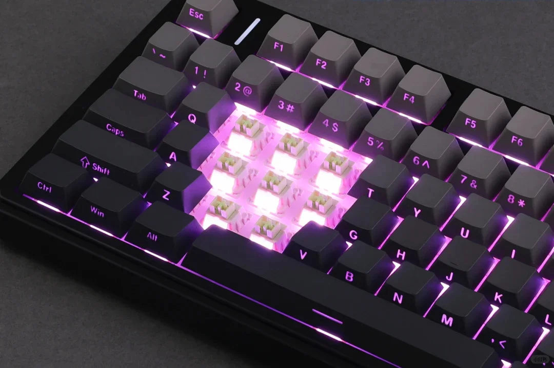 AULA F75Pro Wireless Gaming Mechanical Keyboard 75% Customized RGB Layout Gasket Mounted Side-engraving PBT Keycaps