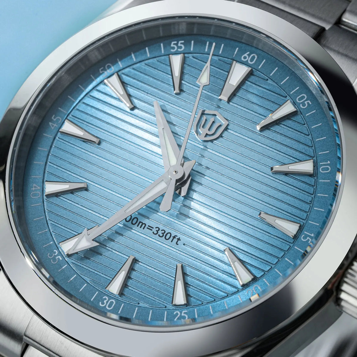 Hodinky Watchdives WD0006, stroj VH31 s plynulým chodem sekundové ručky, vypouklé safírové sklo, luminiscenční povlak BGW9, vodotěsnost 10 barů, 38 mm, vintage styl