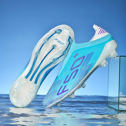 Nouvelles chaussures de football pour hommes, crampons, baskets légères de haute qualité, pour l'entraînement sur gazon, bottes de football très vendues, antidérapantes, mi-hautes, pour l'extérieur.