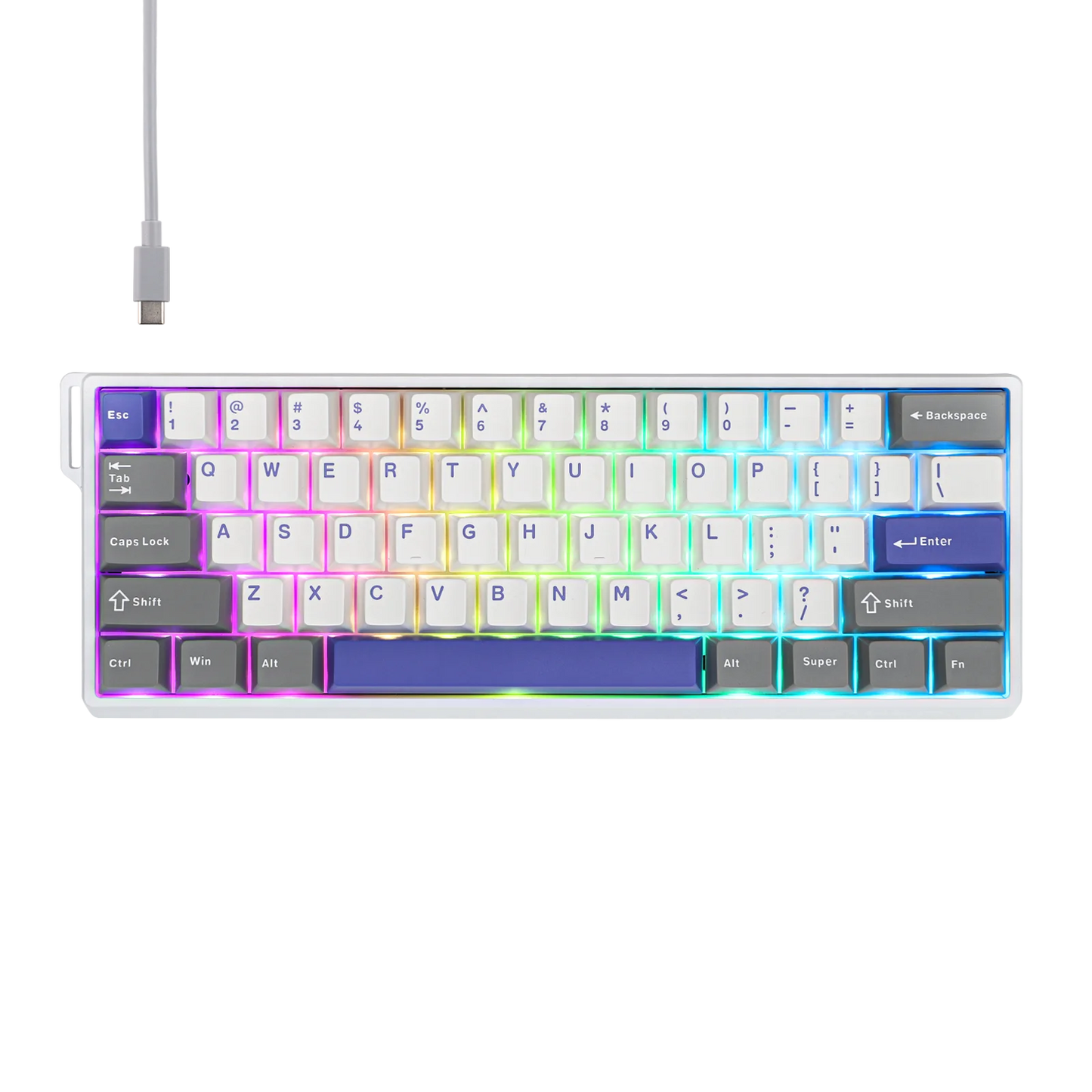 AULA WIN60 HE/WIN60 HE MAX 60% Hot-Swap Tray-Mount Structure Wired Mechanical Keyboard with Hall Effect Magnetic Switch