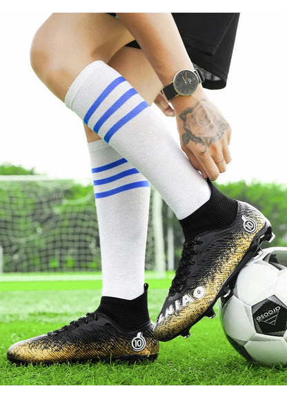Chaussures de football professionnelles pour hommes, chaussures de soccer, crampons de football FG, chaussures de soccer ultralégères pour l'entraînement, baskets de soccer pour sports de plein air.