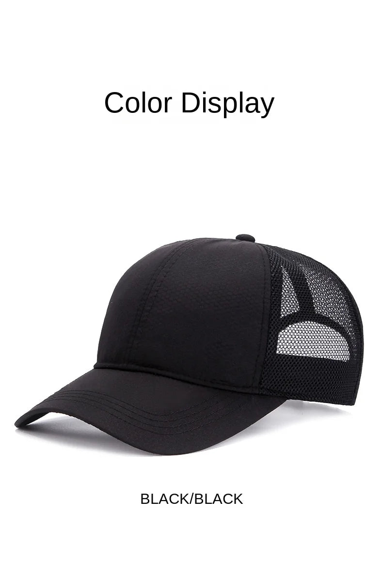 XXXL Men Women Baseball Cap Big Head Plus Size Summer Mesh Top Quality Oversize Sport Snapback Hat 56-60cm 61-63cm