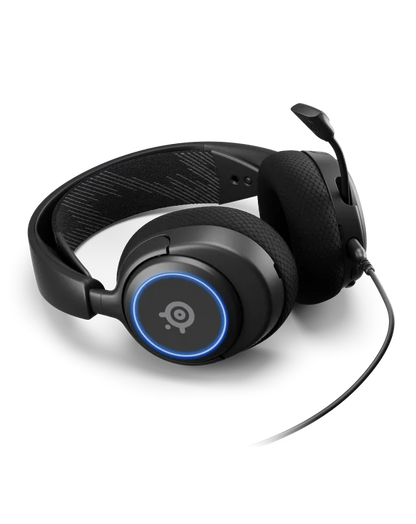 SteelSeries-Casque de jeu filaire Arctis Nova 3 RGB, téléphone de sauna léger avec micro Isabel 2 ClearCast, son surround spatial 360
