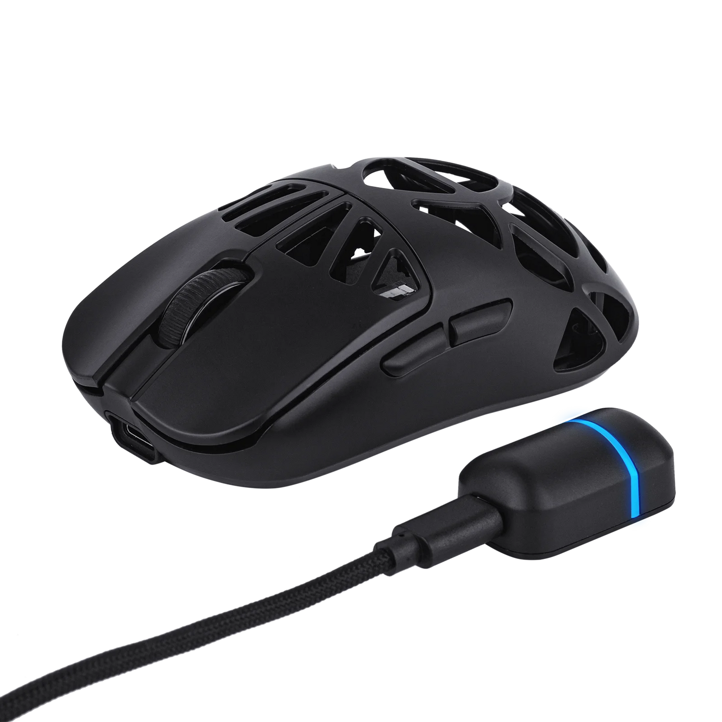 Mouse da gaming wireless EPOMAKER Carbon X cablato/2.4G/BT, da 400 a 30,000 DPI regolabili, con sensore PAW3950 per PC/Mac/Linux
