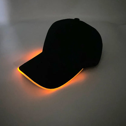 Cappellino da baseball luminoso fashion a LED, cappello hip-hop fluorescente per bar e club, per uomo e donna, DJ, danza, accessori e costume