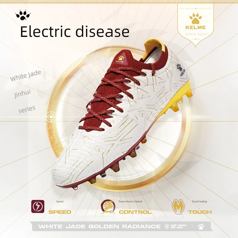 KELME Voetbalschoenen voor volwassenen Heren Disease Electric 3.0 Korte spikes Voetbalschoenen Kinderen MG Professional Wedstrijd- en trainingsschoenen