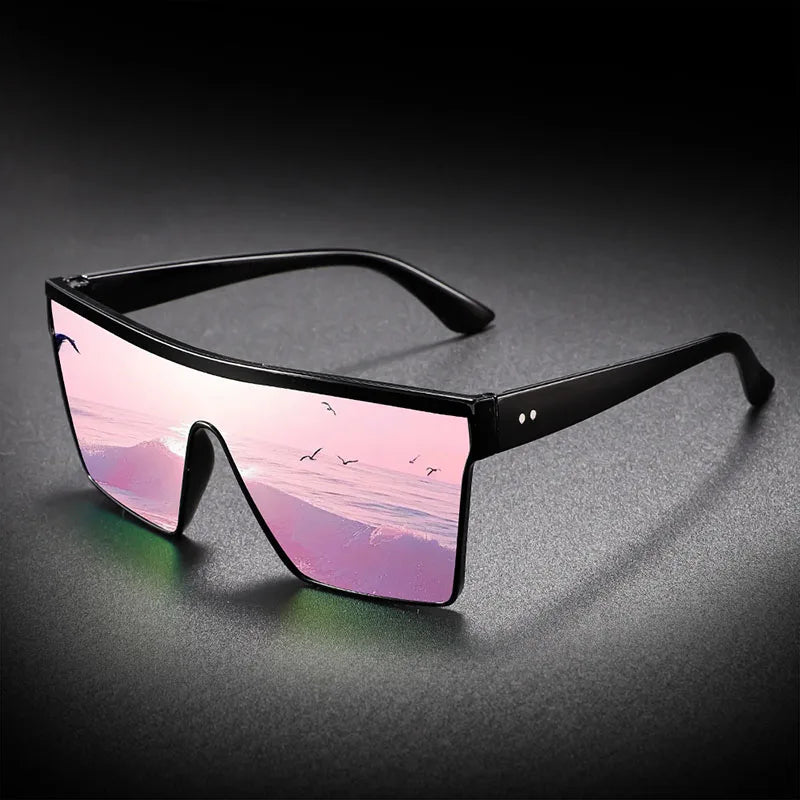 2-4PCS Oversize frame One-piece Goggle Men Woman Sunglasses Interior Accessory Protective Gears Anti Glare Car Driving Glasses