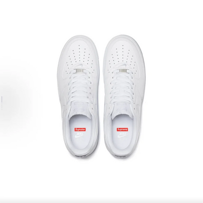 Nike Supreme Air Force 1 “Box Label” Comode sneakers basse unisex bianche CU9225-100