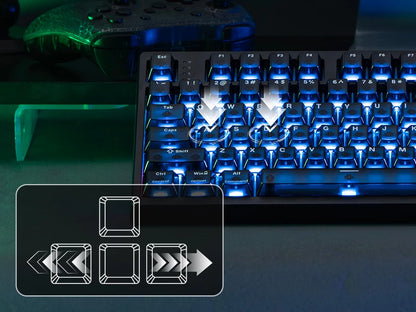 EPOMAKER HE108 100% ANSI US QWERTY Layout Wired/BT/2.4Ghz Wireless Hall Effect Mechanical Keyboard with SOCD/DKS & Rapid Trigger
