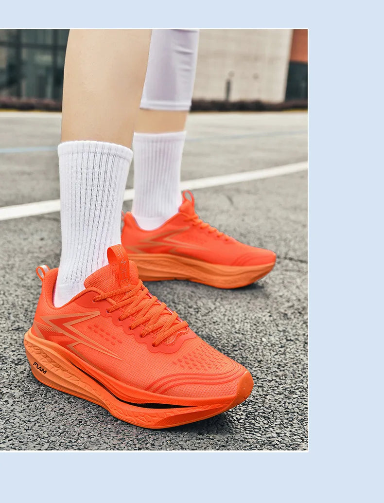 Men's Running Shoes Specialty Marathon Sports Shoes Breathable Lightweight Carbon Plate Women's Trend Athletic Sneakers Women