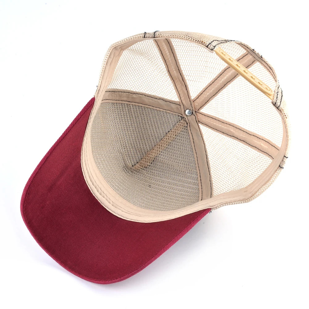 Casquette de baseball unisexe avec écusson pieuvre pour hommes et femmes – Casquettes trucker à fermeture à pression quatre saisons – Casquette de sport décontractée et respirante pour les activités de plein air