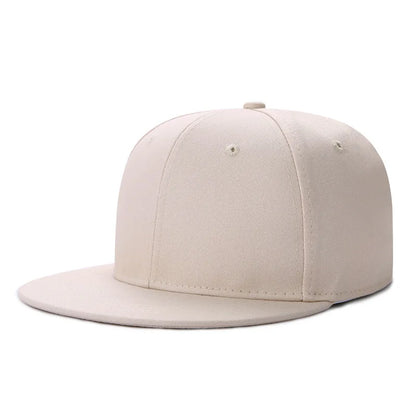 Wholesale 40 Colors Adjustable Flat Peak Snapback Caps Lady Fashion Polyester Plain Baseball Hat Men Hiphop Blank Sport Cap