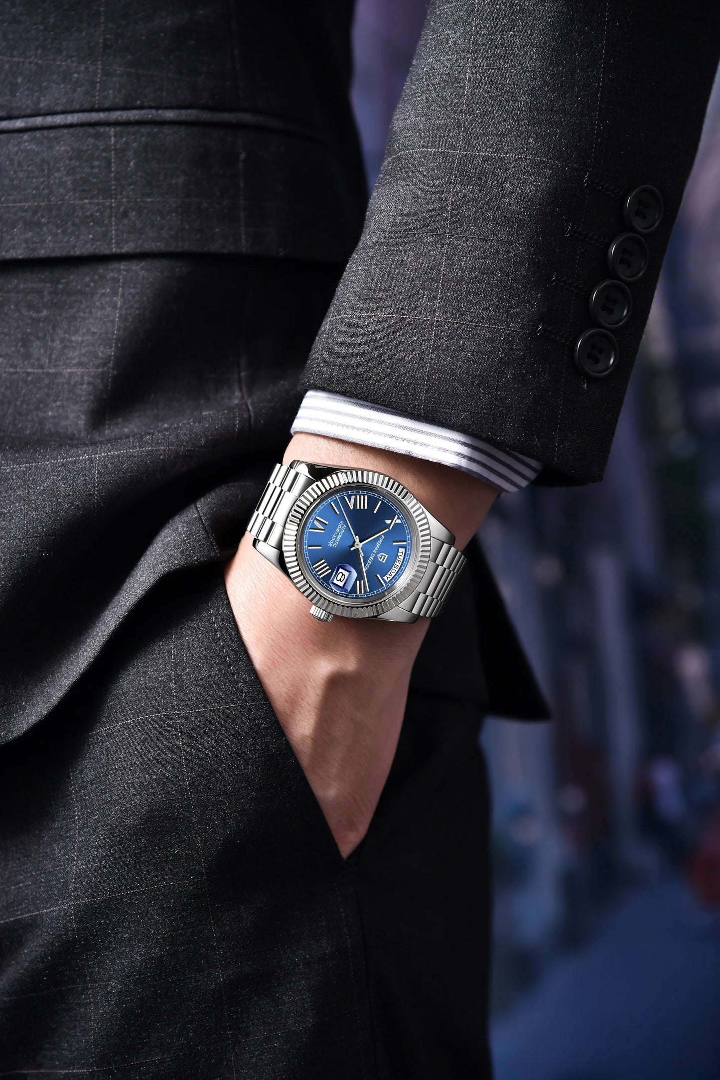 PAGANI DESIGN 2026 New Gold Green 40MM Date Week Men's Watches Automatic Watch Men AR Sapphire Glass NH36A Mechanical Wristwatch