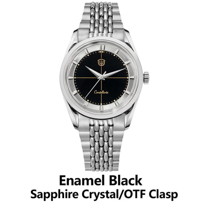 Watchdives WD1954 Arctic Classic 36mm Watch VH31 Sweep Second Movement 316L Stainless Steel Watches Sapphire Crystal Luminova