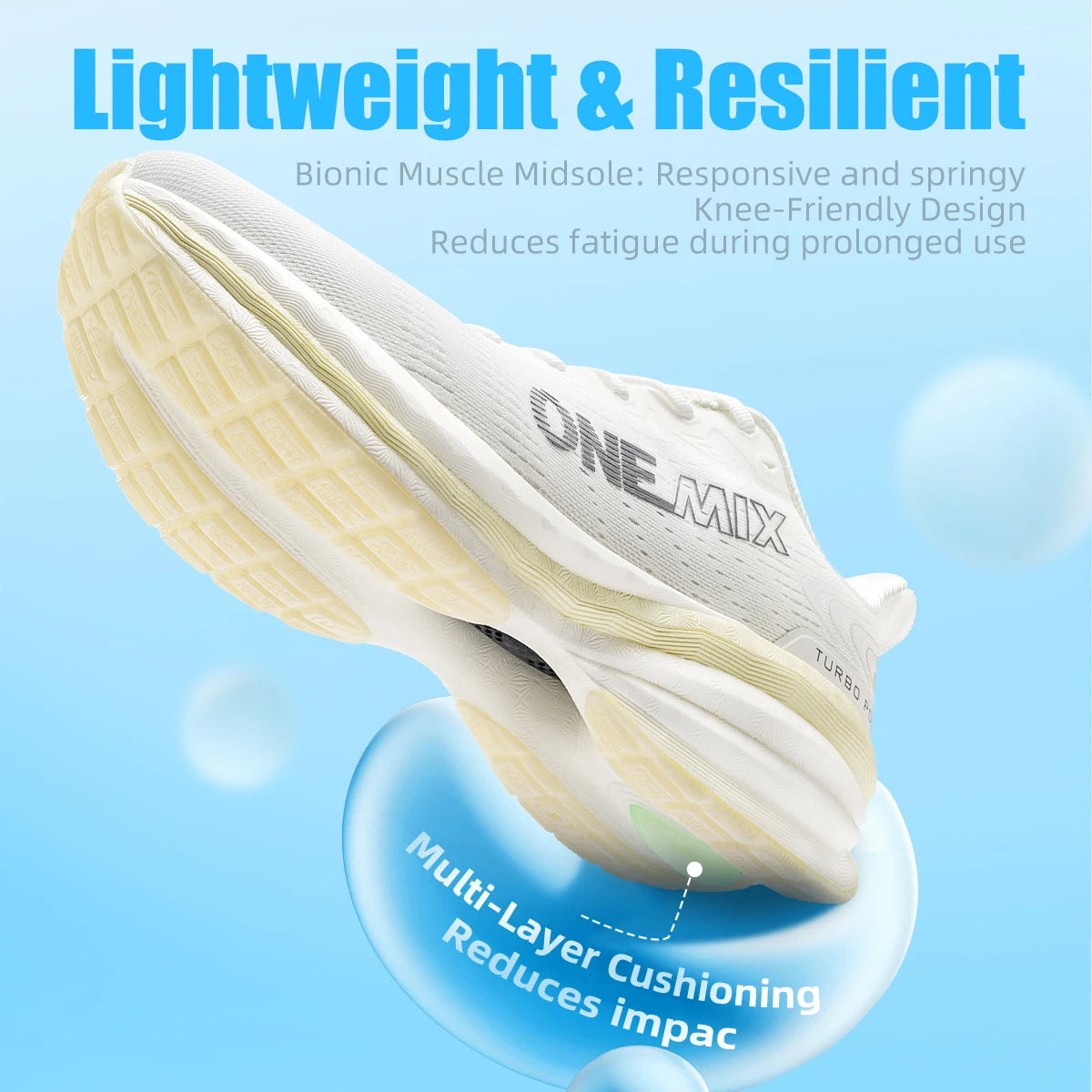 ONEMIX Men's Running Shoes Air Cushion Sneakers Breathable Mesh Outdoor Athletic Height Increase Walking Shoes Size EU 35-47