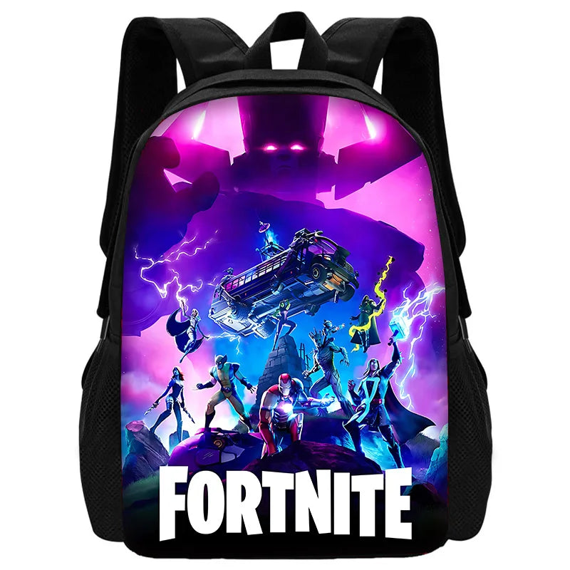 Hot Game Design-F-FortniteS Kid Backpacks Boys and Girls Student Birthday Gift Child School Bags Unisex Camping Durable Rucksack