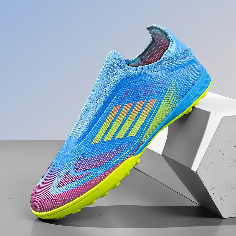 Nouvelles chaussures de football pour hommes, crampons de sport d'extérieur pour garçons et adultes, bottes de football d'entraînement respirantes, antidérapantes, à crampons longs, confortables