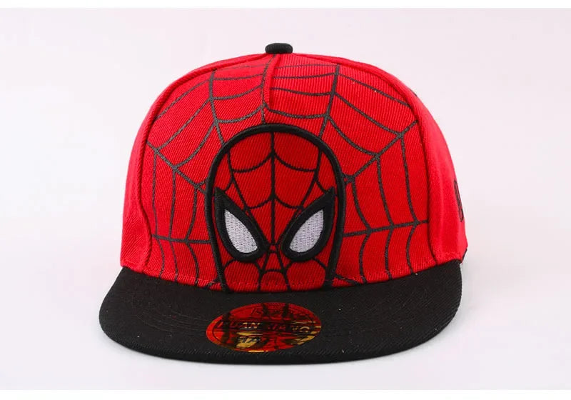 2026 HotAnime Cartoon Spiderman Hats for Kids Toddler  Baseball Cap Spring Snapback Hip Hop Adjustable Caps