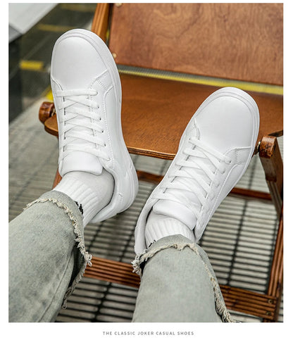 Herrenschuhe aus Kunstleder, Sneaker, trendige Freizeitschuhe, Herrensneaker, vulkanisierte Herrenschuhe, Paarschuhe, Damenschuhe