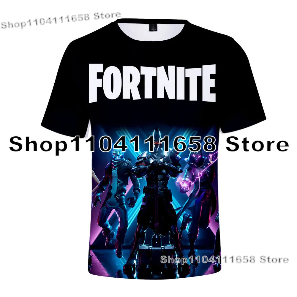 Banana Peely T-shirt Women's Tee Kids F-Fortnite T Shirt for 3D Printed Men's Battle Royale Game Summer Tops Birthday Gifts