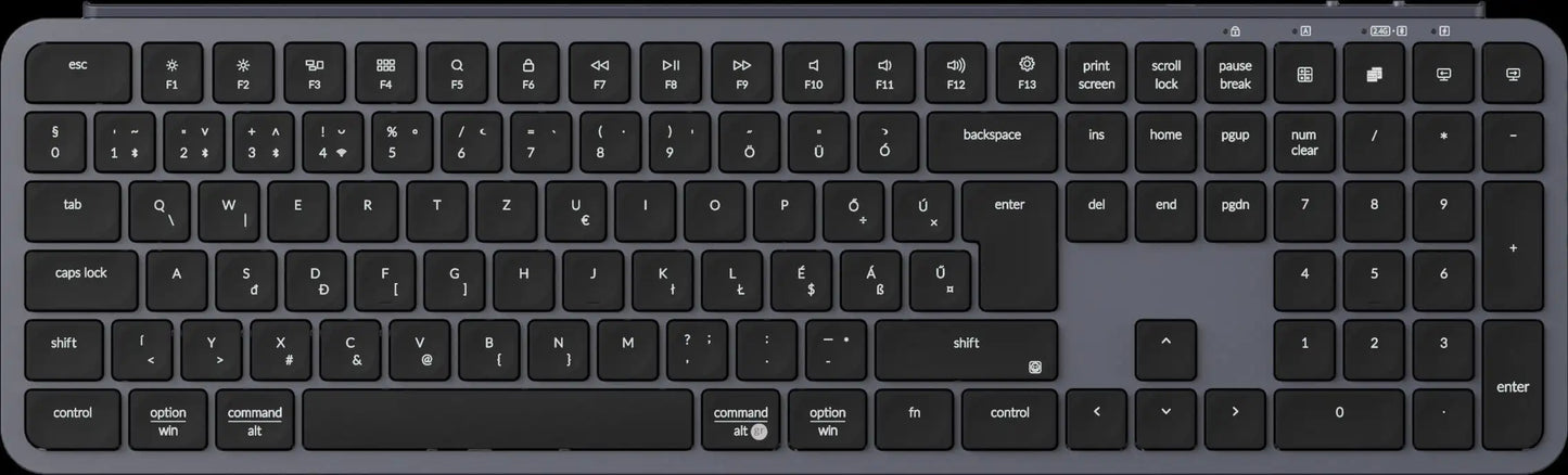 Keychron B6 Pro ISO Layout Ultra-Slim Wireless Keyboard Full Size Portable Lightweight 2.4GHz & Bluetooth Connections