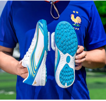 Nouvelles chaussures de football pour hommes, crampons de terrain antidérapants, chaussures de football pour l'entraînement, baskets de haute qualité, futsal, intérieur, vente chaude, extérieur